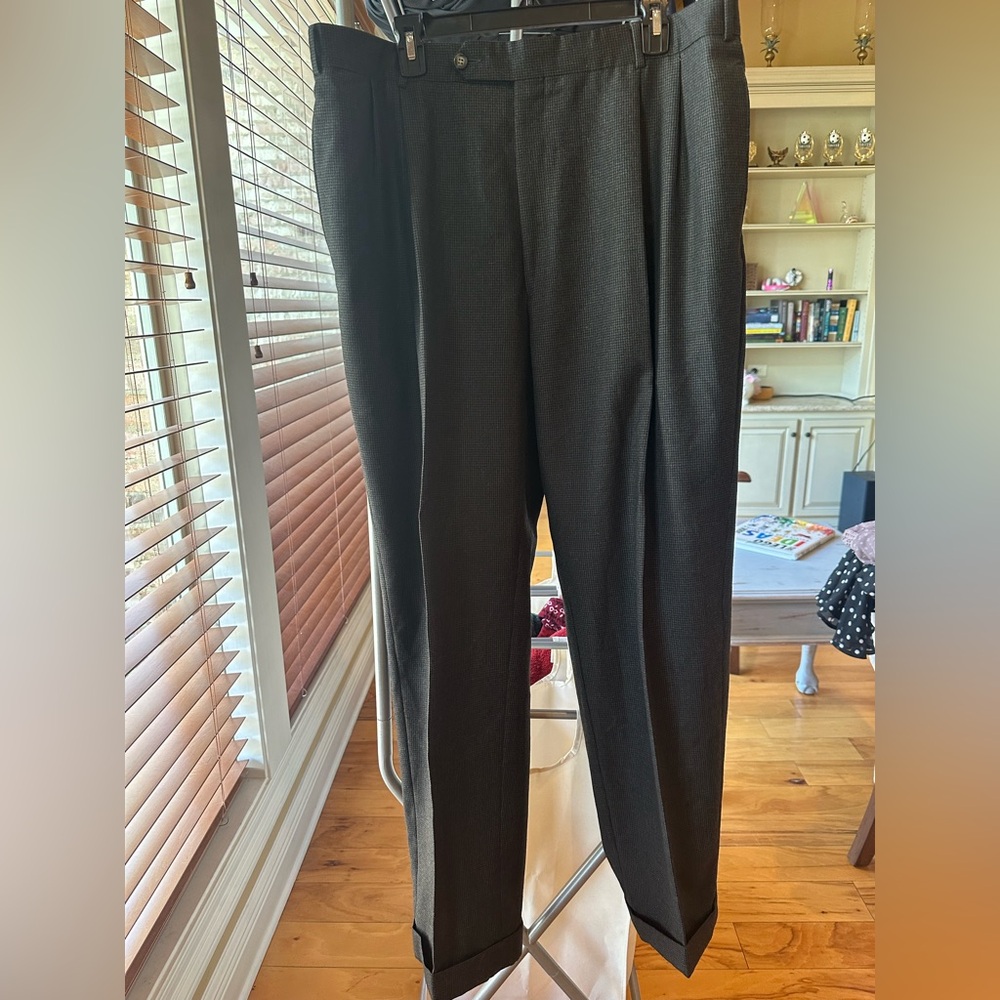 Saks Fifth Avenue Black Dress Pants with Classic Fit